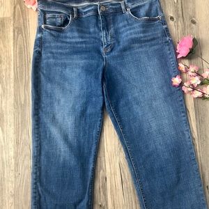 LOFT Crafted  ankle destresed jean size 12